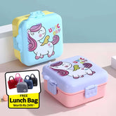 Unicorn 🦄 Bento Lunch Box (Spill Free)(3 Compartment)